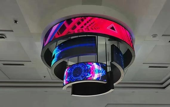 Creative LED Displays Mounted On The Ceiling