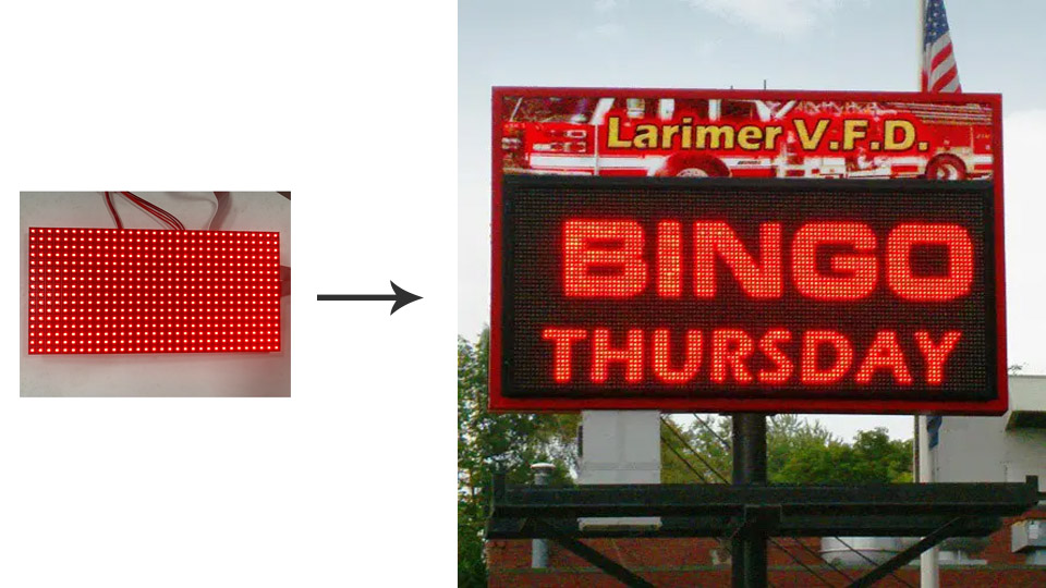 Monochrome LED Display