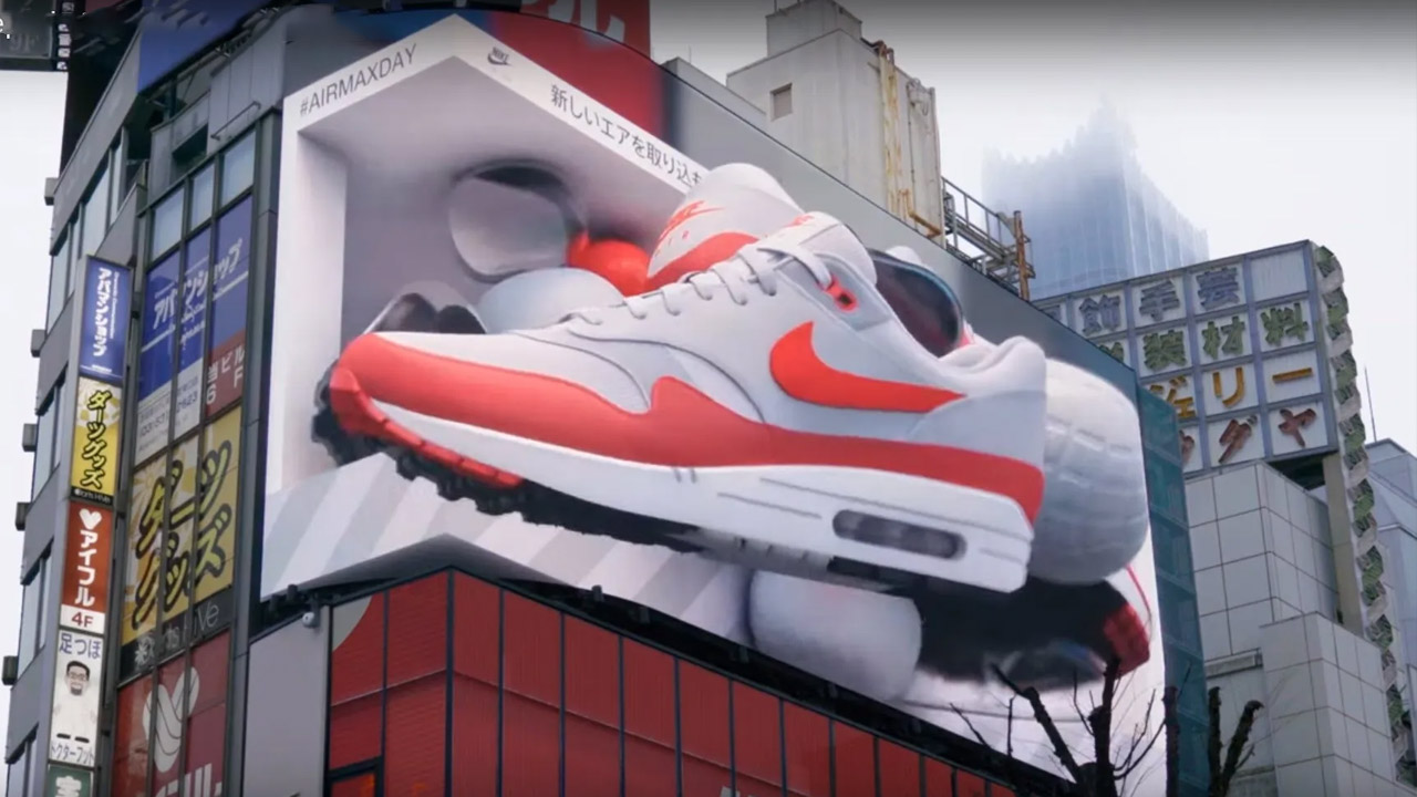Nike 3D Billboard In Japan