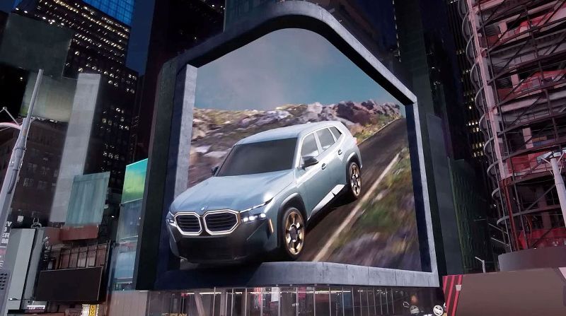 BMW XM 3D Billboard