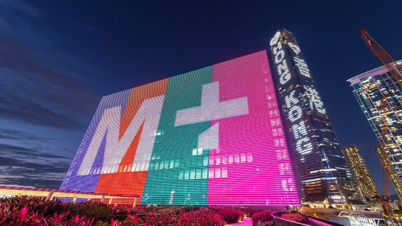 M+ Facade Of LED Display