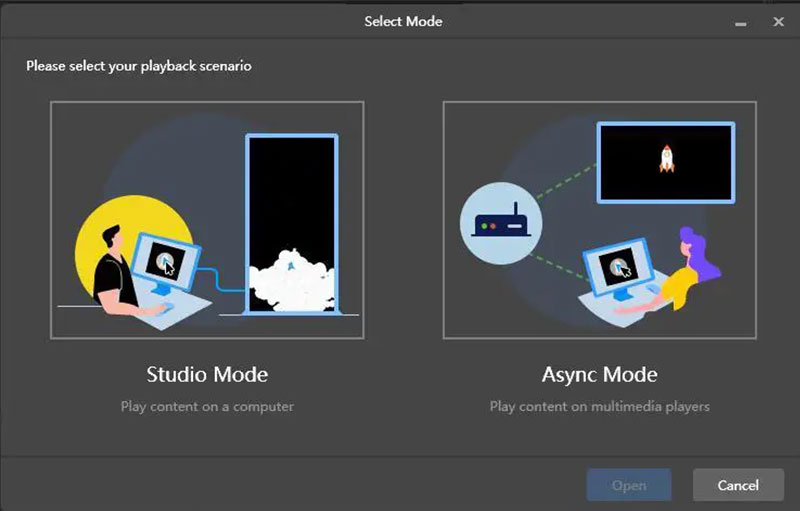 Viplex Express Studio Mode And Async Mode