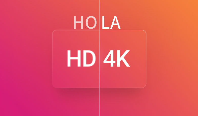 HD VS 4k